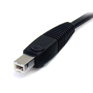 4-in-1 USB DisplayPort KVM Switch Kabel schwarz 1,8m