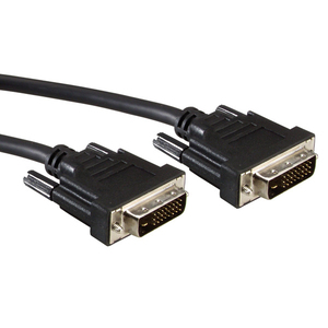 DVI Kabel 24+1 ST auf 24+1 ST dual link schwarz 2m