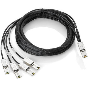 HP 4m Ext Mini-SAS to 4x1 Mini-SAS Cable