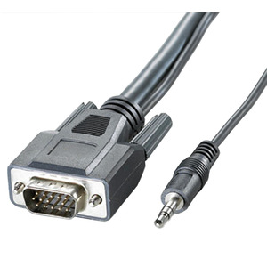 Kabel VGA+Audio Stecker/Stecker 6m