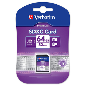 Secure Digital 64GB (SDXC) Class10