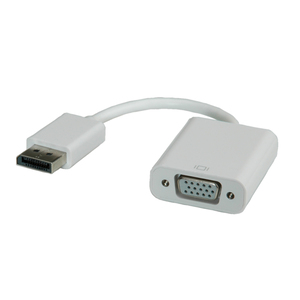 DisplayPort auf VGA Adapter Stecker/Buchse Weiß