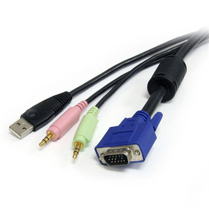4-in-1 USB VGA KVM Switch Kabel 1,8m
