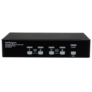 Dual Link DVI/USB KVM Switch mit Audio 4 Port