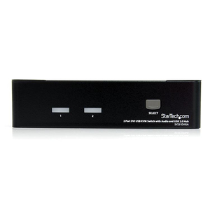 DVI USB KVM Switch mit Audio und USB 2.0 Hub 2 Port