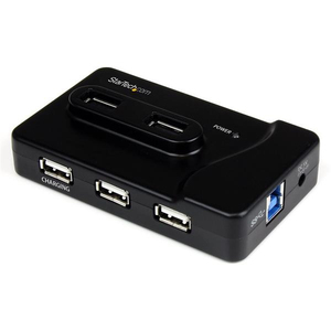6-Port USB Hub 2x USB3.0/2xUSB 3.0 schwarz