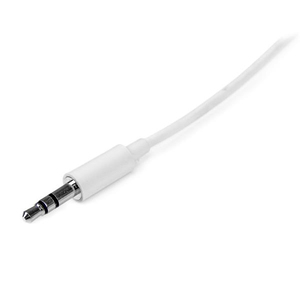 3,5 mm Klinke Audio Kabel Stecker/Stecker Weiß 2 m