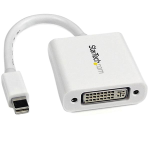 Mini DisplayPort auf DVI Adapter/Konverter Stecker/Buchse weiß 0,17m