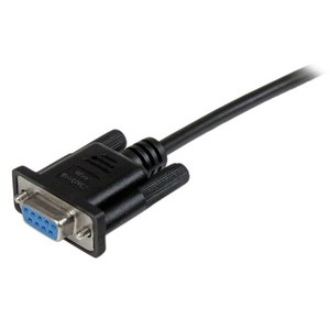 DB9 RS232 Serial Null Modem Kabel Buchse/Buchse schwarz 1m