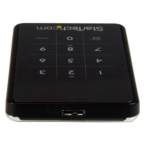 verschlüsseltes externes USB 3.0 SATA III Festplattengehäuse für 6,4 cm (2,5") HDD/SSDs