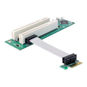PCI-Riser-Karte 2x32bit/5V links 9cm Kabel