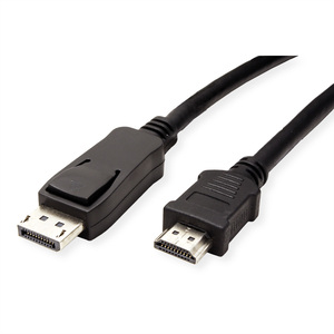 DisplayPort Kabel DP/HDMI Stecker/Stecker Schwarz 1m