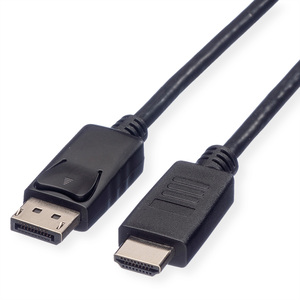 Videokabel DisplayPort/HDMI Stecker/Stecker Schwarz 4,5m