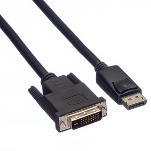 Videokabel DisplayPort/DVI Stecker/Stecker Schwarz 3m