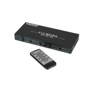 HDMI 4K UHD 4x4 Matrix Video/Audio-Schalter