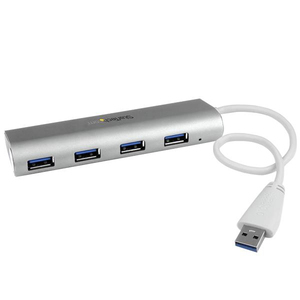 4-Port USB 3.0 Hub silber/weiß