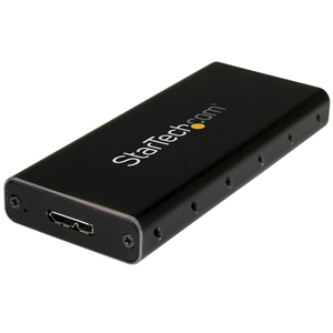 Festplattengehäuse M.2 SSD/NGFF/SATA/USB 3.1 (10Gbit/s) mit USB-C Kabel