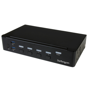 4 Port KVM Switch DisplayPort/USB 3.0 Hub 4K 30Hz