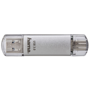FlashPen C-Laeta, Type-C USB 3.1/USB 3.0, 32GB, 70 MB/s, Silber