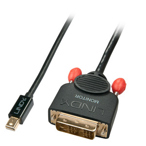 Anschlusskabel Mini DisplayPort/DVI-D Stecker/Stecker 2m schwarz
