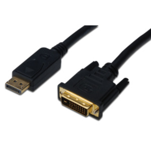 DisplayPort Adapterkabel DisplayPort/DVI-D Stecker/Stecker Schwarz 2m