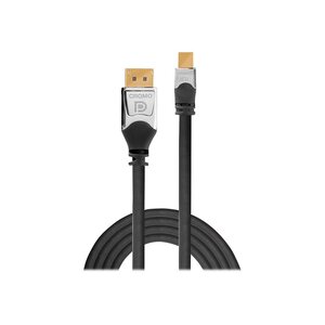CROMO DisplayPort Kabel MiniDisplayPort/DisplayPort Stecker/Stecker Schwarz 2m