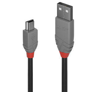Anthra Line USB 2.0 Typ A an Mini-B Kabel 0,5 m Schwarz
