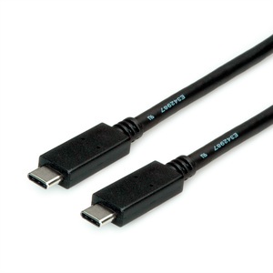 USB 3.2 Gen 2 Kabel USB-C/USB-C Stecker/Stecker Schwarz 1m