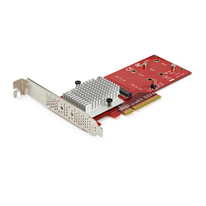 x8 Dual M.2 PCI Express-SSD-Adapter - PCIe 3.0 - Netzwerkkarte PCIe