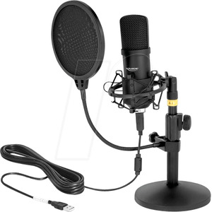 Professional USB Condenser Microphone Set for Podcasting and Gaming