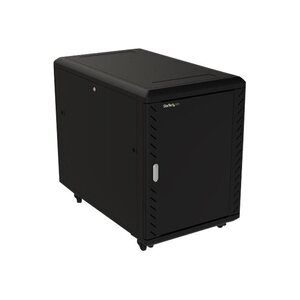 15U Server Rack Cabinet Netzwerkschrank 4 Pfosten 48,3 cm (19") Schwarz