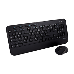 CKW300 Wireless Tastatur und Maus Set USB Schwarz Layout DE