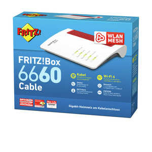 FRITZ!Box 6660 Cable Wireless Router 4-Port-Switch GigE