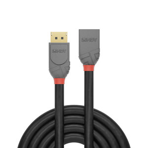 DisplayPort Verlängerungskabel HDMI/HDMI Stecker/Buchse Schwarz 1m