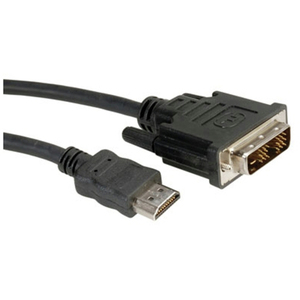 Kabel DVI/HDMI Stecker/Stecker Grau 5m