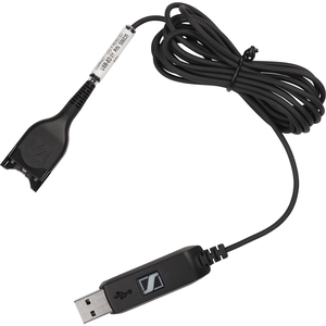 USB-ED 01 Headset-Anschlusskabel USB(integr.Soundkarte)/EasyDisconnect Stecker/Stecker Schwarz passend für  CC 510 Headset Monaural