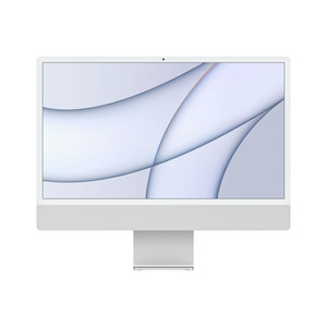 iMac silber mit Retina 4.5K Display Apple M1 8C  61cm (24") 8GB RAM 256GB SSD 7-Core GPU Gigabit Ethernet Magic Keyboard