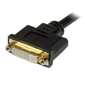 Splitterkabel DVI-I Stecker auf DVI-D Buchse und VGA Buchse schwarz 0,2m