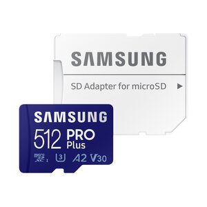Pro Plus 512GB microSDXC UHS-I U3 Speicherkarte inkl. SD-Adapter