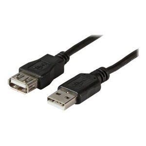 USB 2.0 Verlängerungskabel Stecker A/Buchse A grau 3m