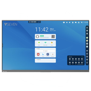 V7 PRO Interactive Flat Panel (IFP) – 65 Zoll 4K Android 11 Bildschirm 8 GB RAM 64 GB ROM mit 2x 16-W-Lautsprechern, inklusive Wandhalterung