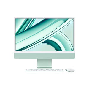 iMac grün mit Retina 4.5k Display Apple M3 8C 61cm (24") 8 GB RAM 256 GB SSD 8-Core GPU Gigabit Ethernet Magic Mouse, Magic Keyboard mit Touch-ID und Ziffernblock