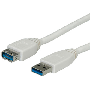 USB3.0 Kabel Type A Stecker/Buchse grau 1,8m