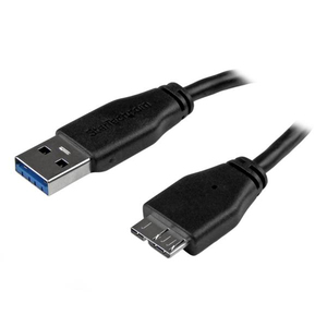 USB Kabel USB-A/Micro-USB-B Stecker/Stecker Schwarz 1m