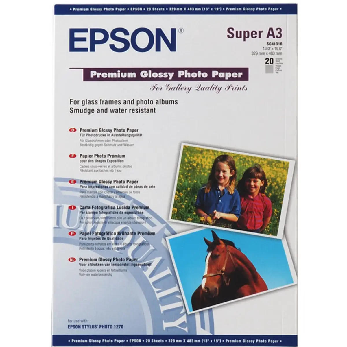 Premium Semigloss Photo Papier 16''x30,5m 255g/m für Stylus Pro 4000/7600/9600/10600