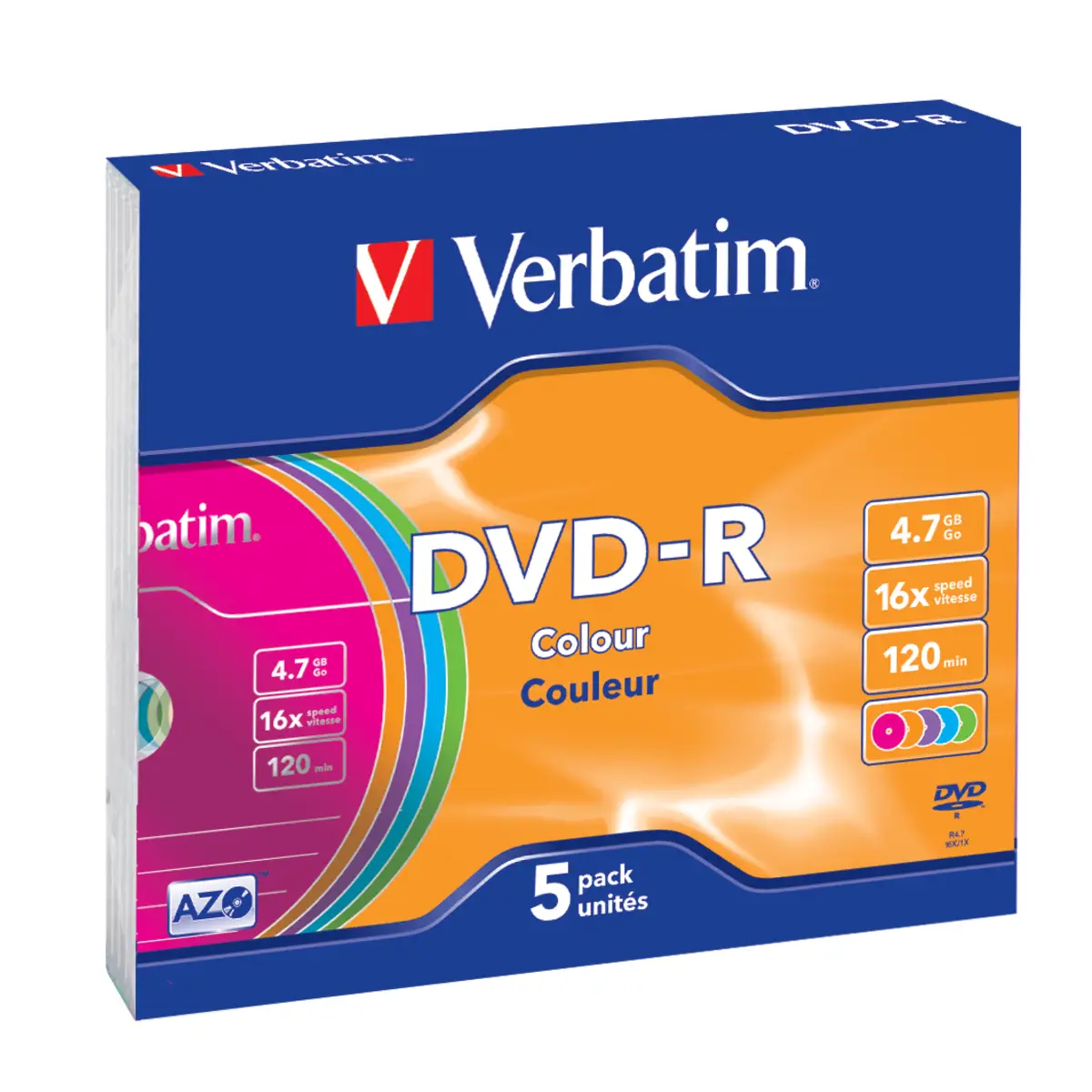 DVD-R 4,7GB 16X 5 Stück Slimcase