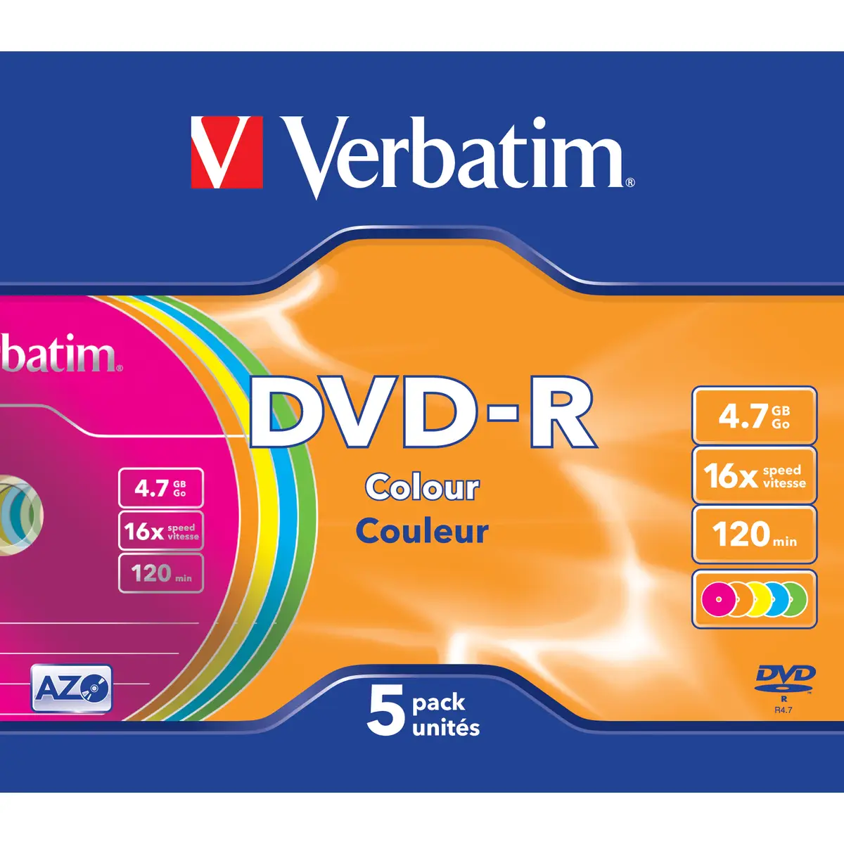DVD-R 4,7GB 16X 5 Stück Slimcase