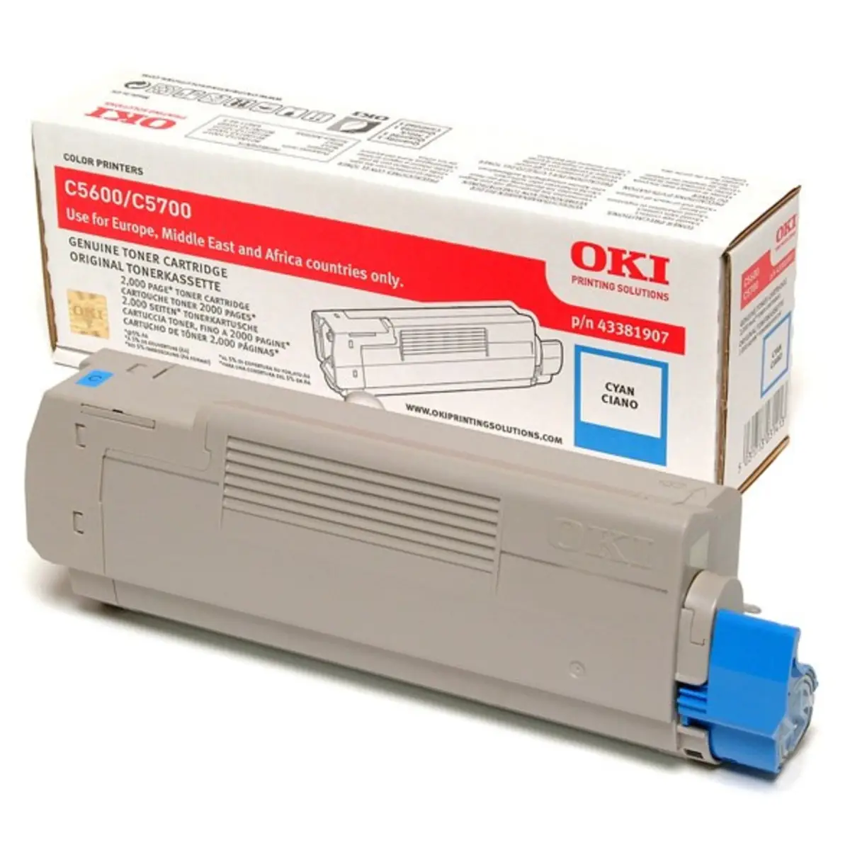 Toner 43381907 ca. 2000 Seiten cyan