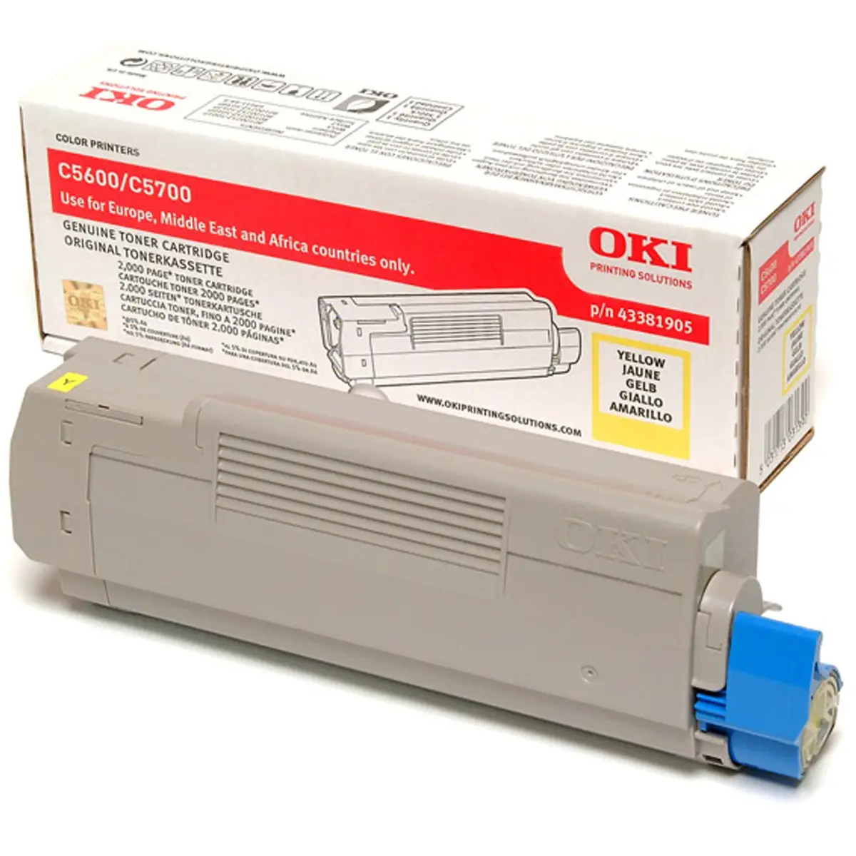 Toner 43381905 ca. 2000 Seiten gelb