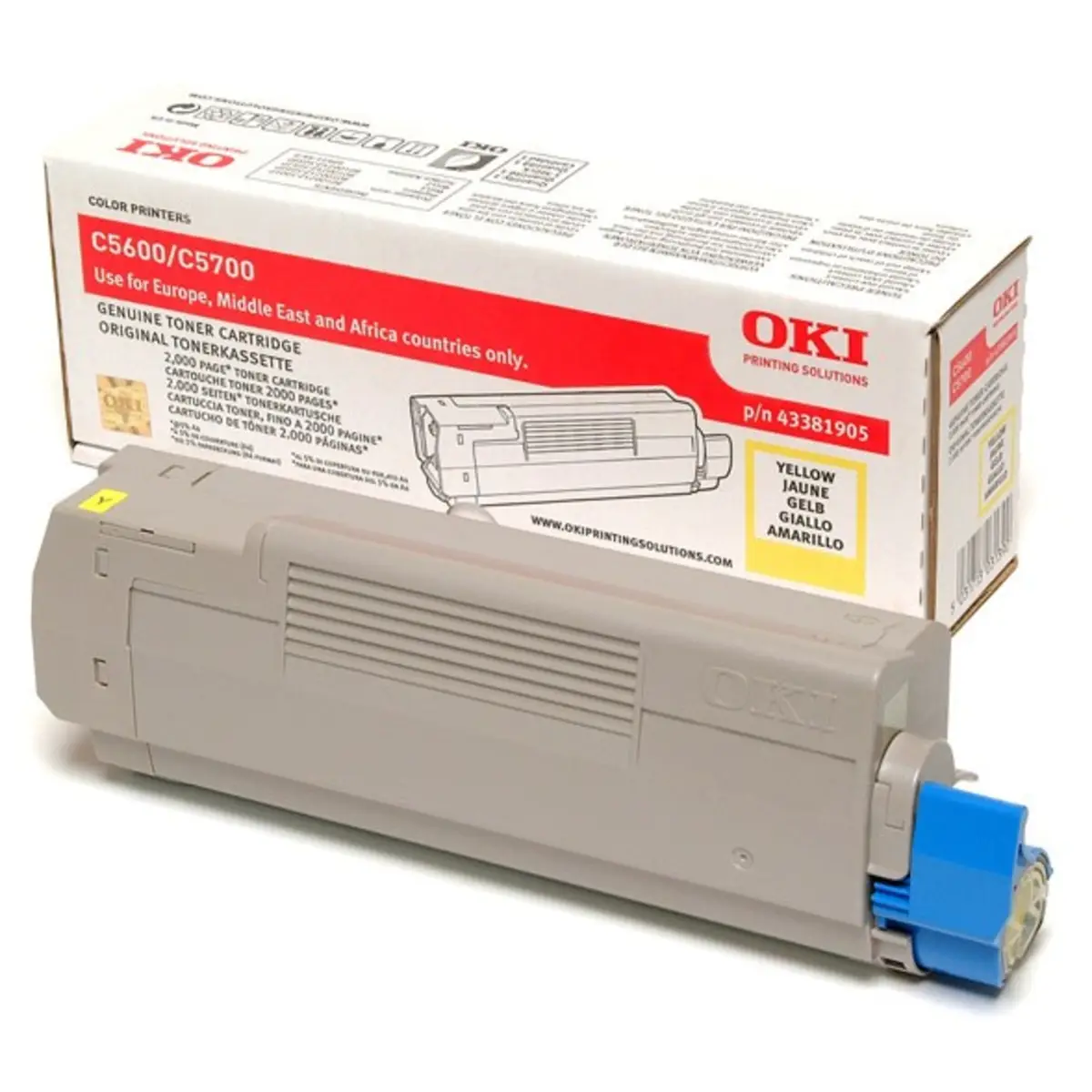 Toner 43381905 ca. 2000 Seiten gelb